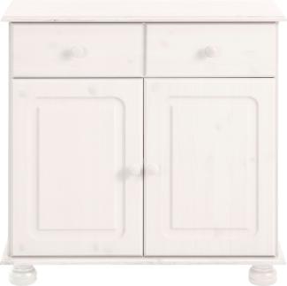 Home affaire Sideboard Mette, Kommode mit gefrästen, kugelförmigen Füßen, Breite 80 cm