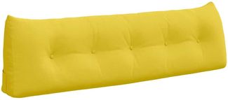 vidaXL Rücken Kissen Helles Gelb 160 x 24 x 50 cm Stoff 42014537