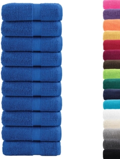 vidaXL Premium Gästetücher SOLUND 10 Stk. Blau 30x50 cm 600 g/m² 137184