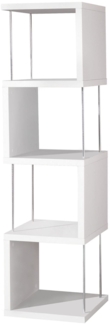 Regal Elga 33x33x126 Bücherregal Standregal weiß matt 14816
