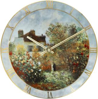 Goebel Wanduhr Claude Monet - Das Künstlerhaus, Artis Orbis, Porzellan, Bunt, 31 cm, 67069041