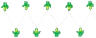 LED Lichterkette, 10x Kaktus, grün, L 185 cm