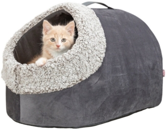 TRIXIE Schlafhöhle Höhle Calida grau/weiß-schwarz für Katzen