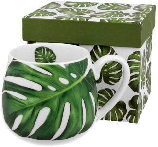 DUO FLORAL Fassbecher 430 ml MONSTERA New Bone China Porzellan