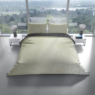 Leonado Vicenti Bettwäsche Winter flauschig warm, Fleece, 2 teilig, Thermofleece kuschelig weich, Einfarbig