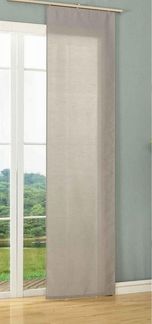 Gardinenbox Schiebegardine, Klettband (1 St), blickdicht, Flächenvorhang Wildseide Optik 85620