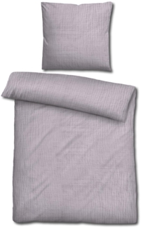 Sleezzz® Musselin Bettwäsche lila 155x220 cm + 80x80 cm