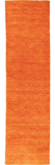 Morgenland Gabbeh Teppich - Softy - Uni - läufer - 200 x 80 - Orange
