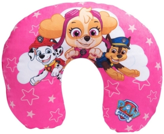 United Labels® Dekokissen Paw Patrol - Skye, Marshall, Chase, Sterne -Reisekissen Nackenhörnchen