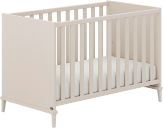 YUNY by PAIDI Babybett SISTER LOU in Beige, Gitterbett höhenverstellbar, Kinderbett
