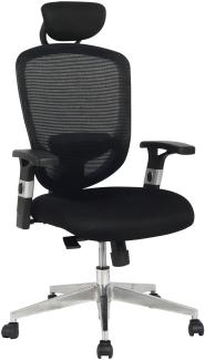 Schreibtischstuhl >Computech< in schwarz - 64x120x65 (BxHxT)