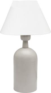 PR Home 350281808FR01 Tischleuchte Riley mattes beige Lampenschirm weiß 40cm