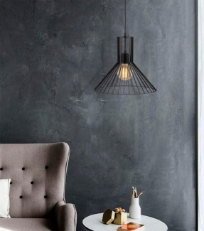 Kronleuchter, 'Fellini ', 128 x 38 x 38, Schwarz