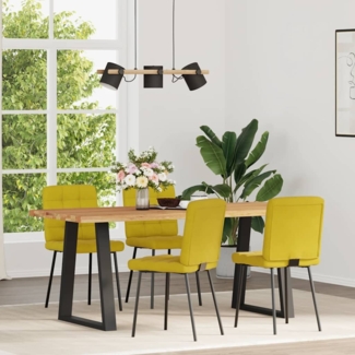 vidaXL Esszimmerstühle 4 Stk. Gelb Samt 3315187