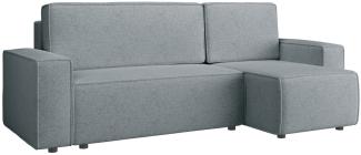 Selsey Copertino - Ecksofa beidseitig montierbar mit Schlaffunktion, wasserabweisend, hellgrau