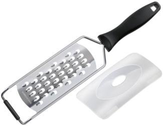 FMprofessional 22243 Reibe CHEF - kurz Raspeln - aus Edelstahl und Kunststoffgriff / Funktionsreibe