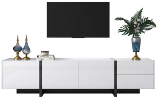 HAUSS SPOLE TV-Schrank TV-Lowboards TV Schrank Fernsehschrank TV-Tisch (mit Türen und Schubladen) modernes Design