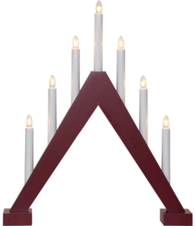 Fensterleuchter "Trill", 7-flammig, rot