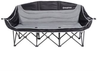 KingCamp Campingstuhl Camping Sofa Triple Deluxe Lounge, 3 Personen Klappstuhl Couch 270 kg