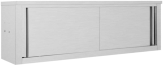 vidaXL Wandhängeschrank mit Schiebetüren 150×40×50 cm Edelstahl 51054