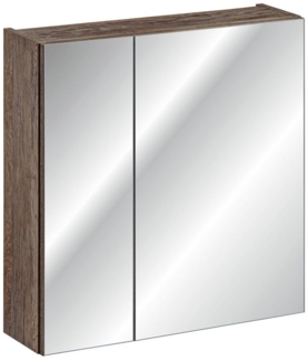 Badezimmer Spiegelschrank 60cm AKAN Vintage Eiche inkl. LED