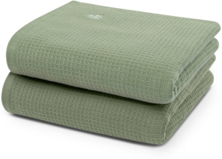 ROSS Handtücher Waffelpique, Frottier (Packung, 2-St), 100% Baumwolle
