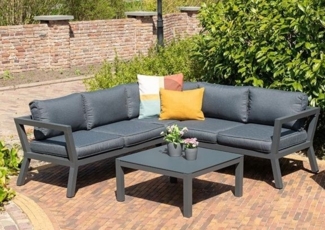 UTAH Aluminium Ecklounge Gartenmöbel Sitzgruppe anthrazit