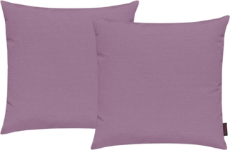 MAGMA Kissenhüllen FINO - ca. 40 x 40 cm - 2er Set mauve