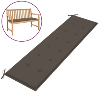 vidaXL Gartenbank-Auflage Taupe 180x50x4 cm Oxford-Gewebe 47624