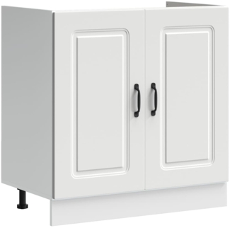 vidaXL Spülenunterschrank Kalmar Weiß 80x46x81,5 cm Holzwerkstoff 853447