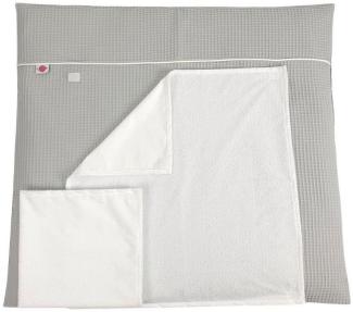 Babymajawelt Wickelauflage Stoff Wickelauflage Waffel Super Soft 70x75 cm, 3 Teile Unifarben (3 Teile, 3-tlg, Wickeltischauflage + 2 Frotteebezüge), Plastikfrei, Waschbar, Weich, Allergiker geeignet, Made in EU