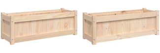 vidaXL Pflanzkübel 2 Stk. Massivholz Kiefer 837450