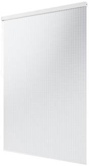 Halb-Kassetten Duschrollo 80x240 cm Modell 3D Optik transparent Mosaik Duschvorhang