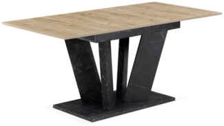B&D home Säulen-Esstisch WILLEM, ausziehbar, 120-160cm, 4-6 Personen