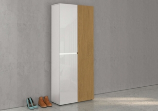 INOSIGN Schuhschrank LADY, Schuhkommode,Schuhmöbel,Schuhablage,Schuhregal mit 10 Einlegeböden, 12 Fächer, Tür mit Rillenoptik, ca. 36 paar Schuhe