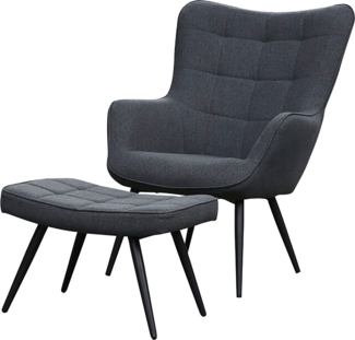 byLIVING Sessel Uta (1-St), wahlweise mit oder ohne Hocker, in Cord, Samt oder Webstoff