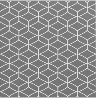 vidaXL Outdoor Teppich ARAKIL Grau und Weiß 300 x 300 cm PP 42003472