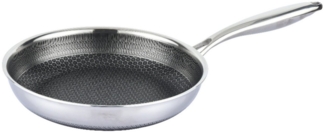 Cheffinger Bratpfanne, Antihaft mit Wabenstruktur, geeignet für alle Herdarten, Edelstahl silber, ø 20cm