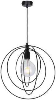 Pendelleuchte, Ringe verstellbar, H 120 cm