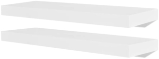 vidaXL Wandregale 2 Stk. MDF Weiß 242183