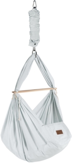 Federwiege mit Deckenbefestigung Bio AirGrey Kunstfaser, Grau