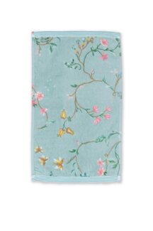 PiP Studio Badaccessoire-Set Les Fleurs Gästehandtuch blue 30x50cm (1 Stück)