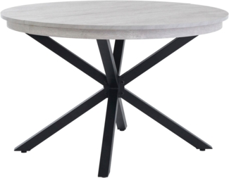 Jockenhöfer Gruppe Esstisch Olbia, rund, ausziehbar (120-160cm), platzsparend, Metalluntergestell