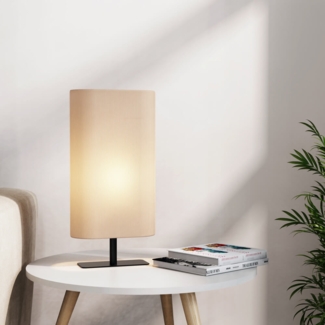 HOME DELUXE Große Tischlampe SUKO - Beige