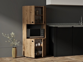 Skye Decor Hochschrank 100% MELAMINE COATED PARTICLE BOARD, 140 x 31,4 x 60 cm Q3101