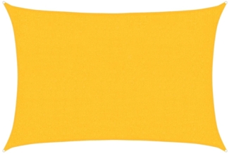 vidaXL Sonnensegel 160 g/m² Rechteckig Gelb 2x2,5 m HDPE 311556