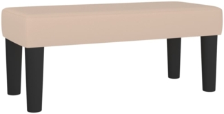 vidaXL Sitzbank Cappuccino-Braun 70x30x30 cm Kunstleder 346637