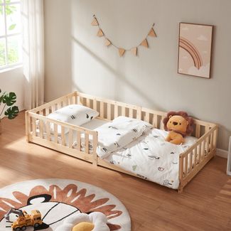 Bodenbett Tanna 90x200 cm Natur [en. casa]