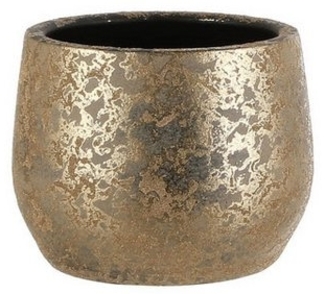 Mica Blumentopf Clemente Ø 15,5 x 19,5 cm gold
