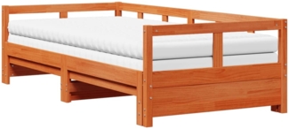 vidaXL Tagesbett Ausziehbar mit Matratzen 80x200 cm Massivholz Kiefer 3321040